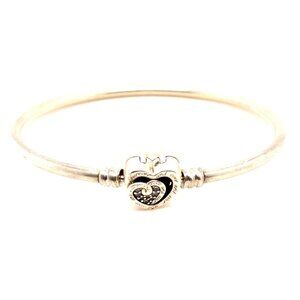 Pandora Forever & Ever Heart Clasp Bangle